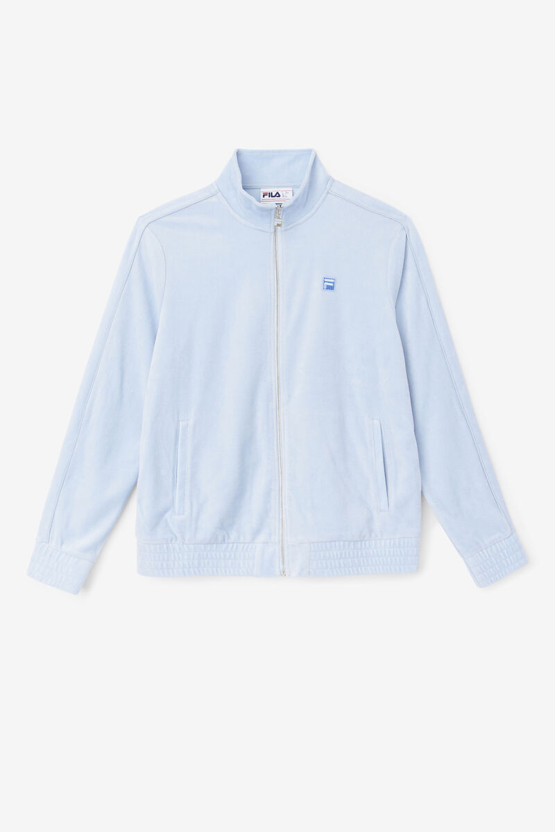 Fila Deverall Velour Jacket Light Blue | ykWP3Acl16d
