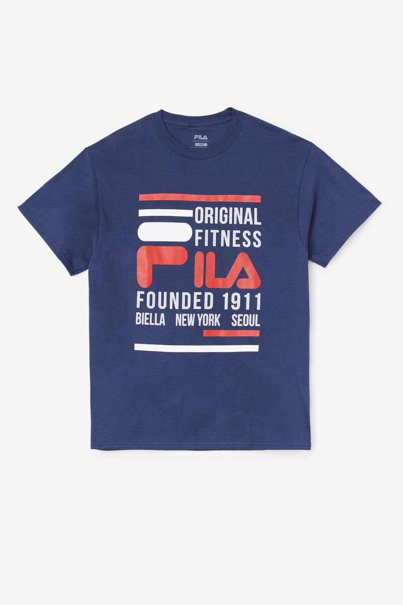 Fila Original Fitness Navy / Red / White | QeS6FNJQkus