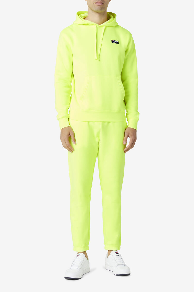 Fila Algot Hoodie Yellow / Black | UVtgaLMqvT6