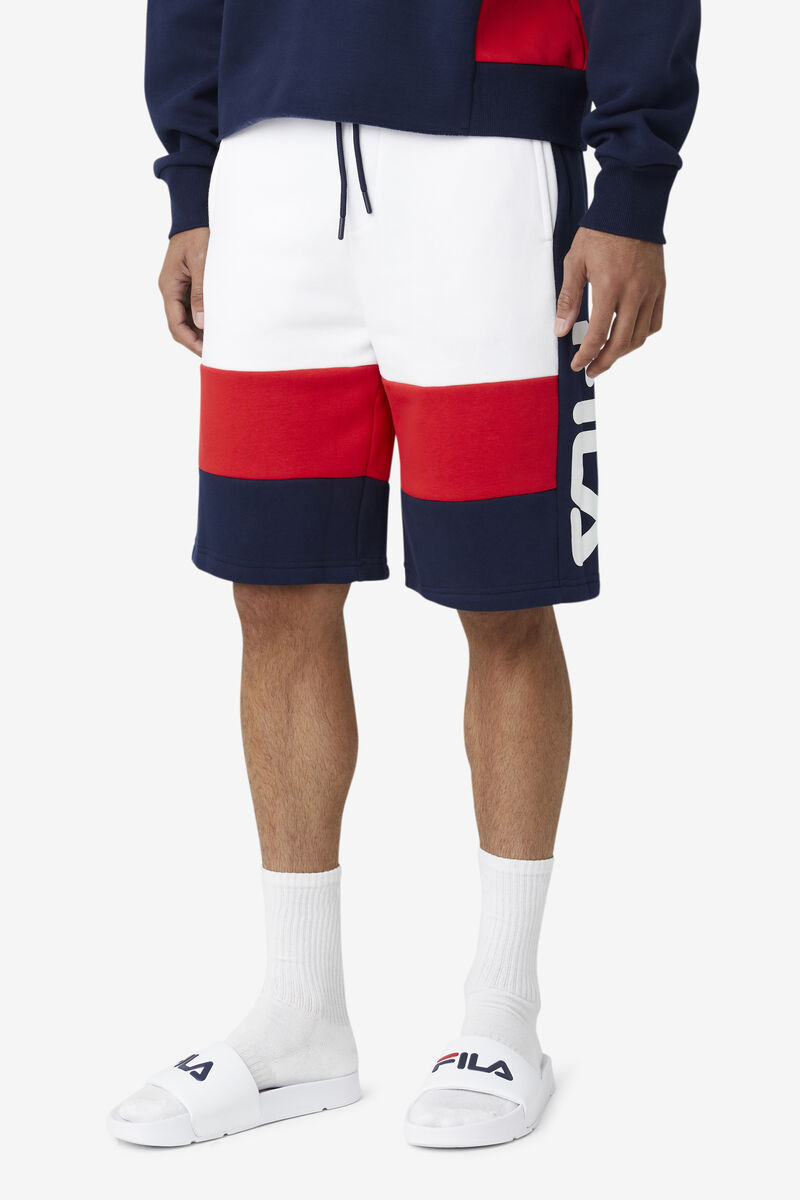 Fila Ansel Short Navy / White / Red | QAHDcn2Prrl