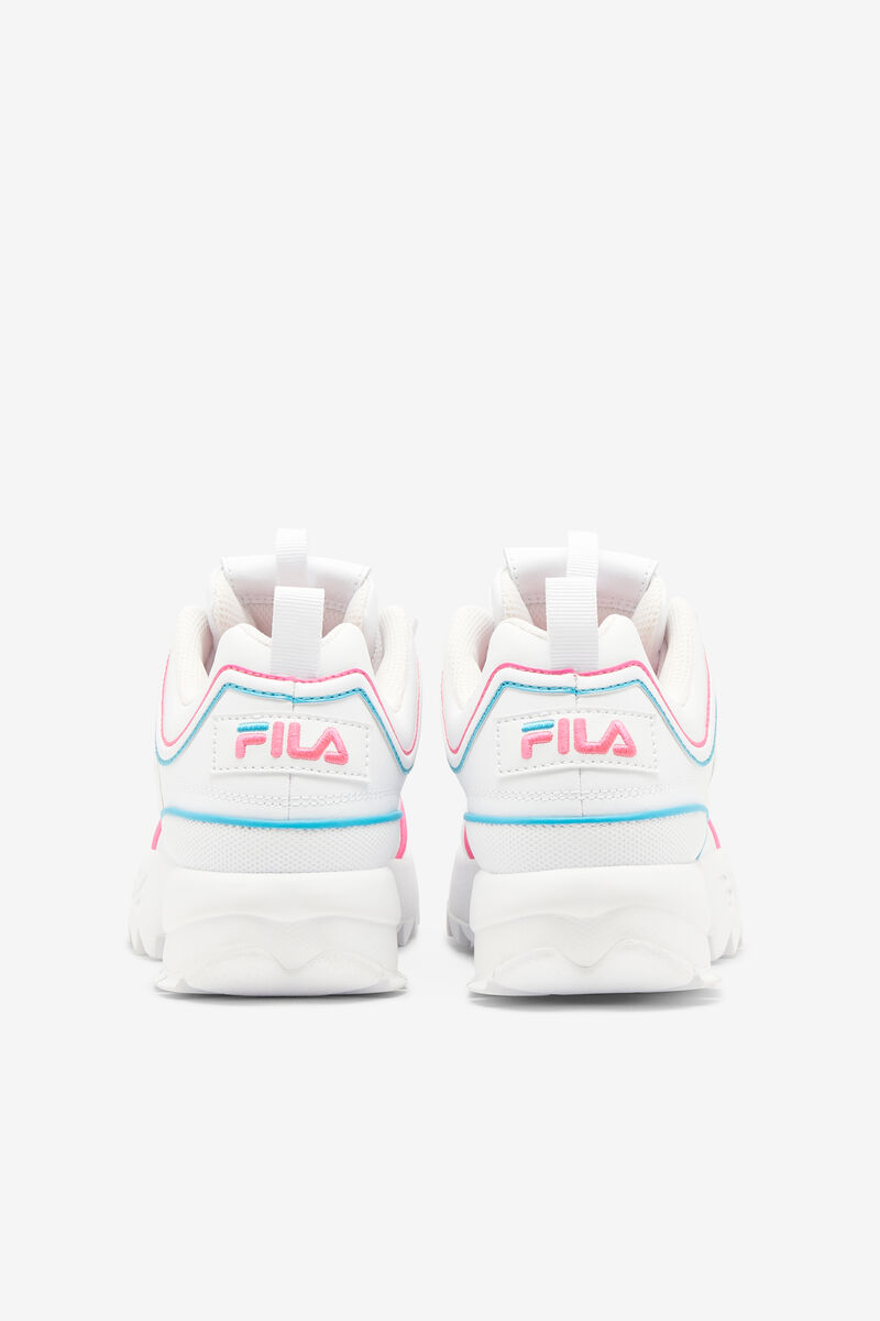 Fila Big Disruptor 2 Contrast Piping White / Pink / Blue | yfAGE3WYslO