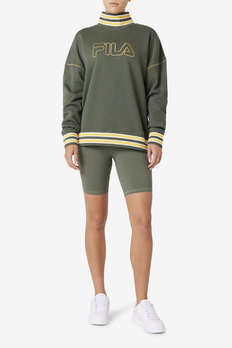 Fila Calista Oversized Pullover Green | l86QEurVaWt