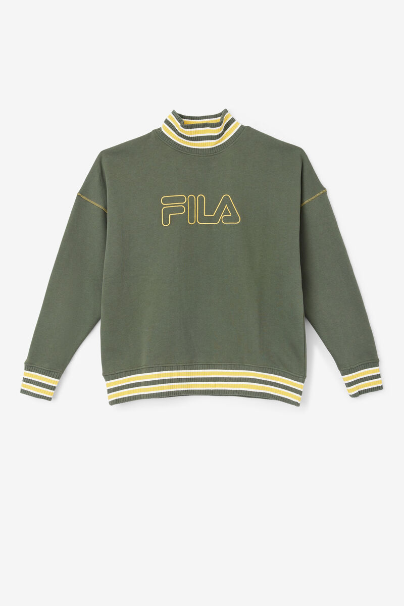 Fila Calista Oversized Pullover Green | l86QEurVaWt