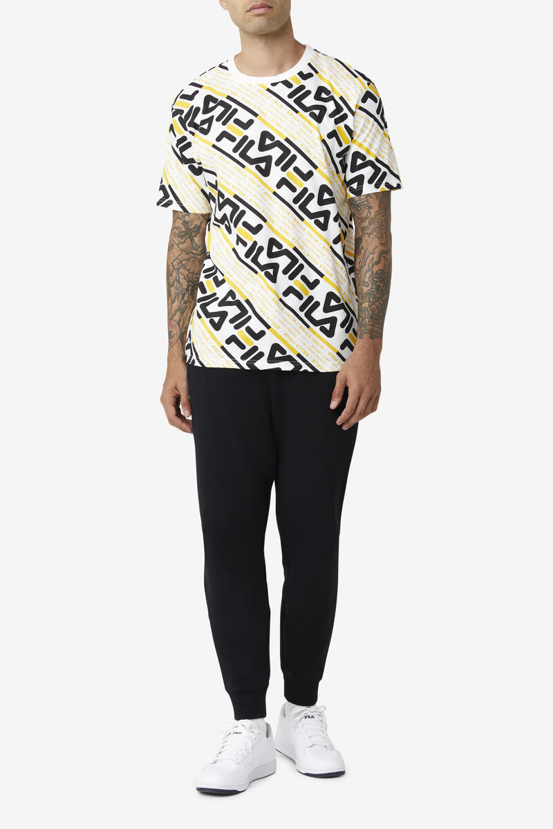 Fila Calvin White / Black / Yellow | DxMRf7HkSbc