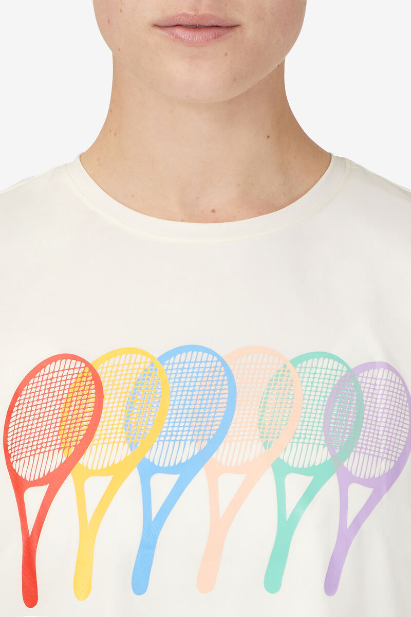 Fila Cross Court Graphic White | Kx2fCESNTej