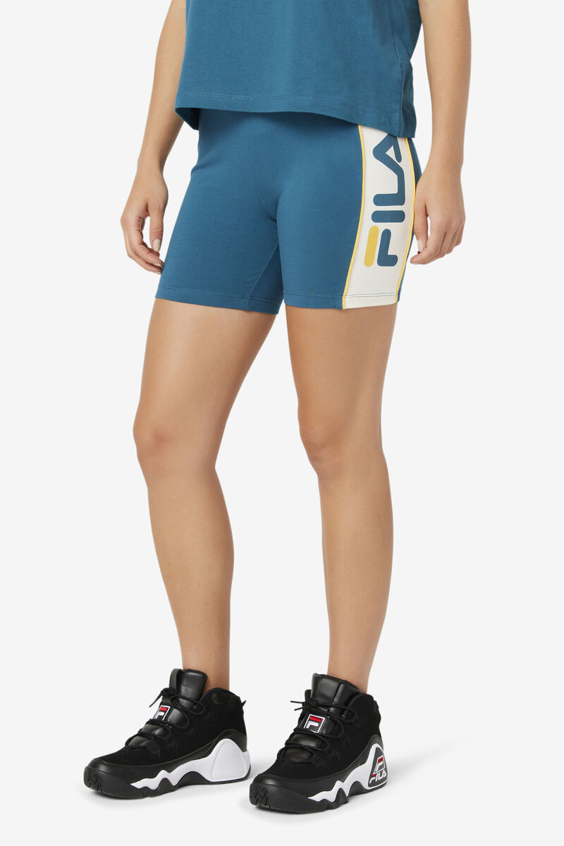 Fila Davina Bike Short Blue Coral | pyVGcjftofU