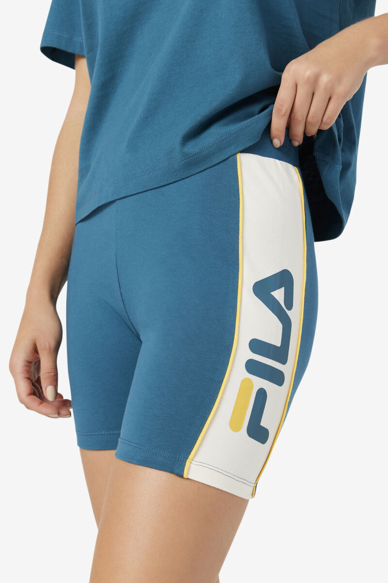 Fila Davina Bike Short Blue Coral | pyVGcjftofU