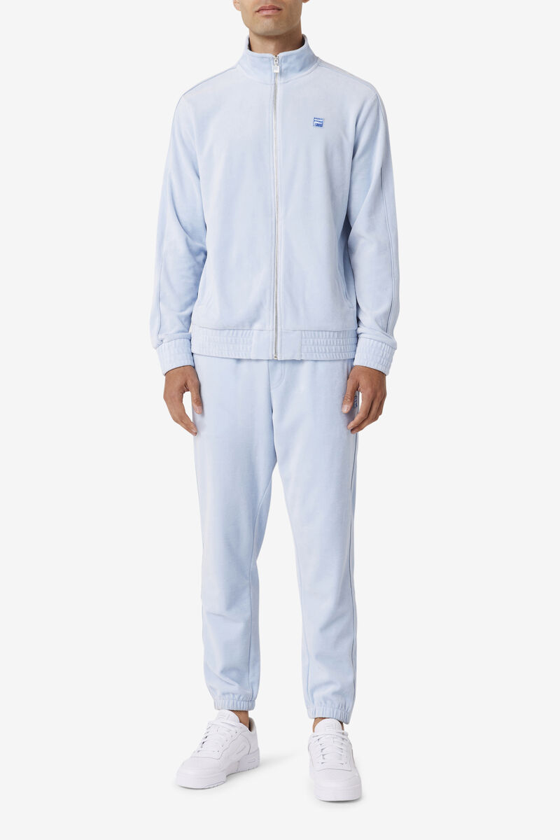 Fila Deverall Velour Jacket Light Blue | ykWP3Acl16d