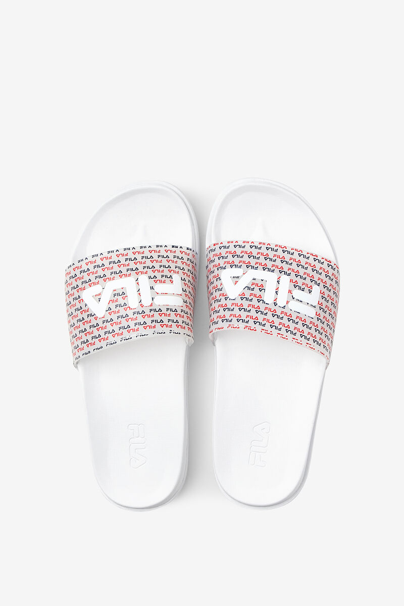 Fila Drifter Luxe Repeat White / Navy / Red | mrRjAu5sT7w
