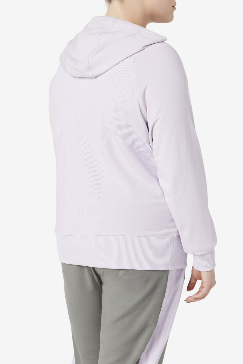 Fila Fi-lux Texture Full Zip Hoodie Lavender Blue | rOocLX3sABm