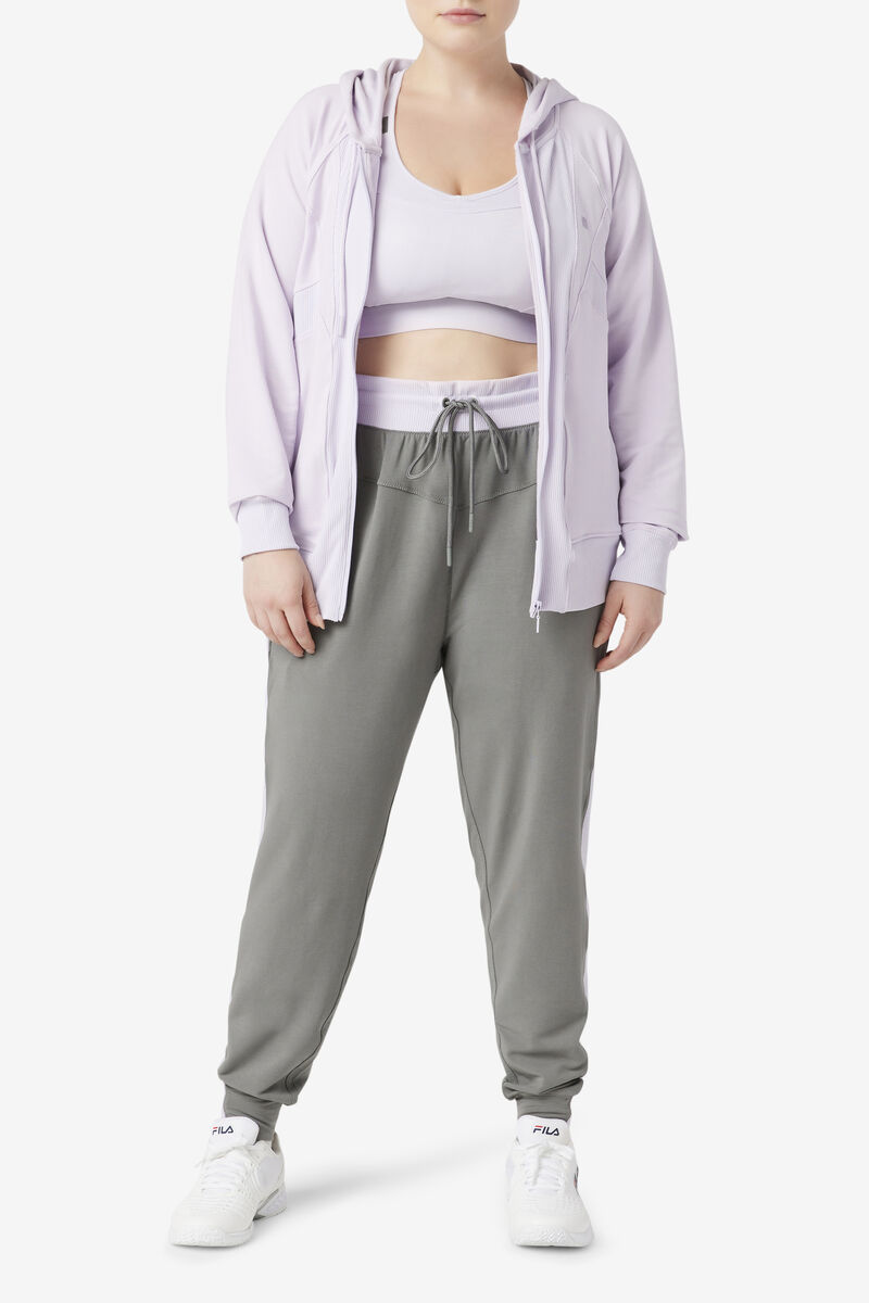 Fila Fi-lux Texture Full Zip Hoodie Lavender Blue | rOocLX3sABm