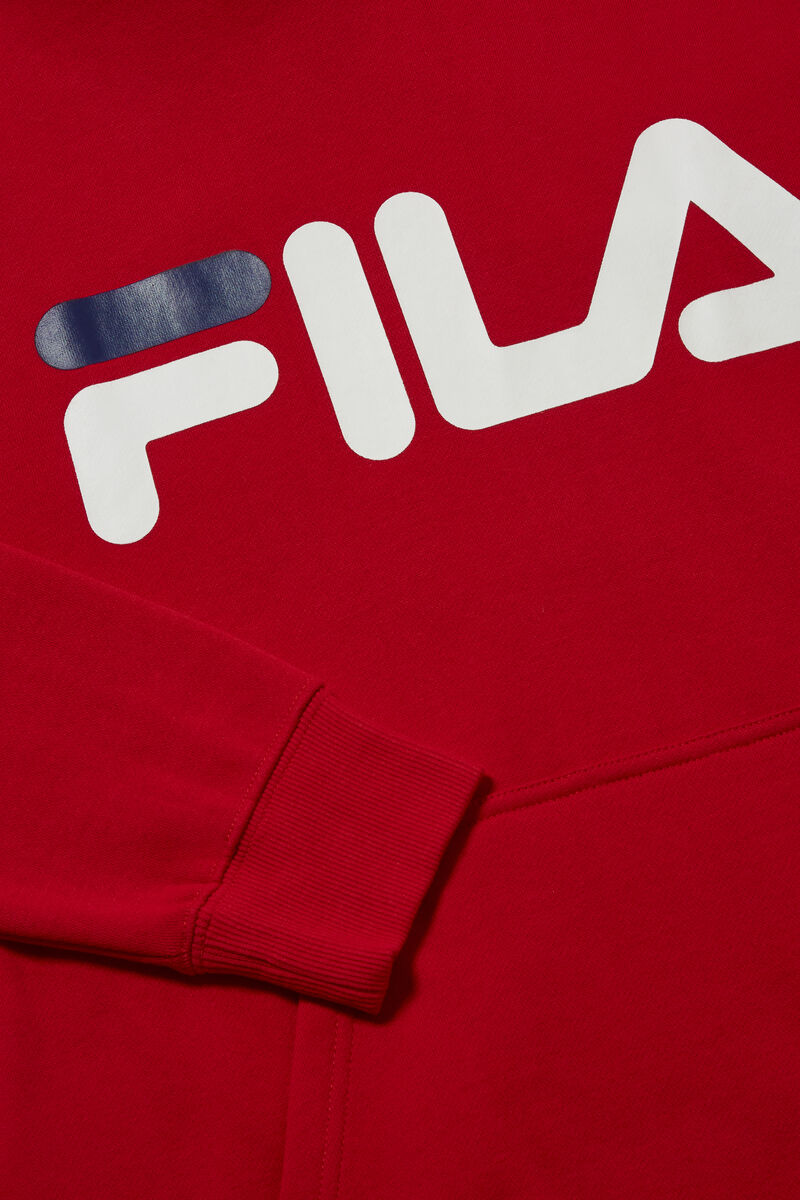 Fila Flori Hoodie Red | uZz7LMxsWT1