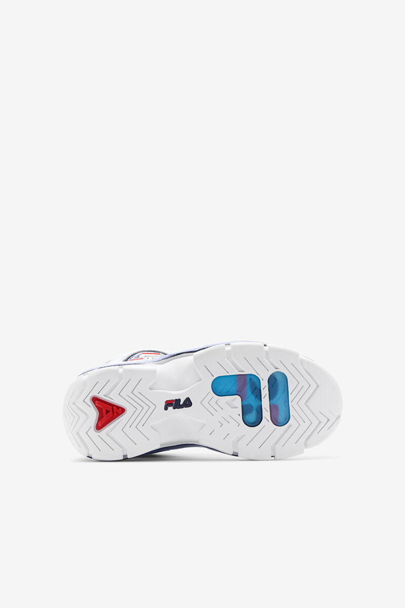 Fila Little Grant Hill 2 25th Anniversary Edition White / Navy / Red | WHEdb4TZrqt