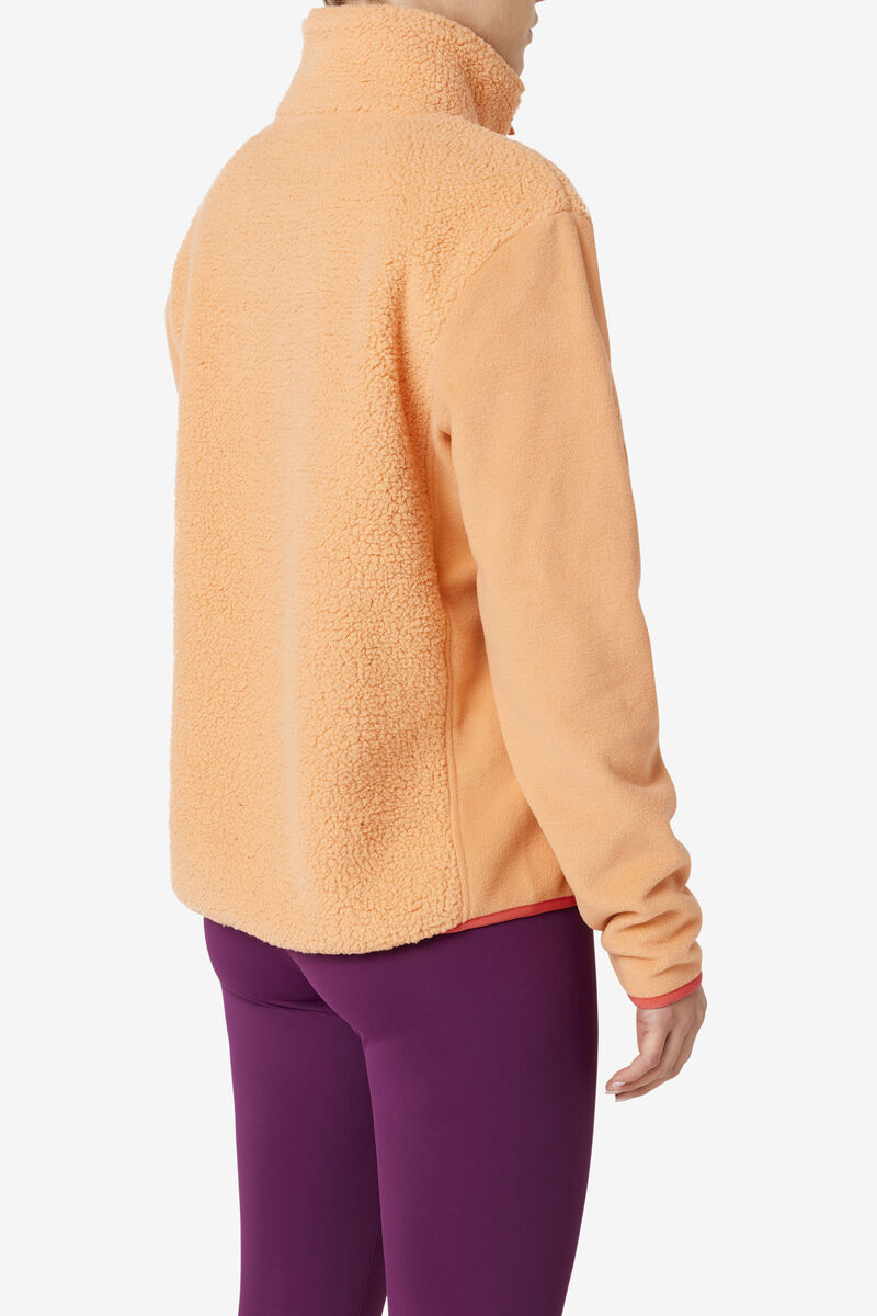 Fila Meadow Quarter Zip Pullover Orange | 64MYFg3l4ka