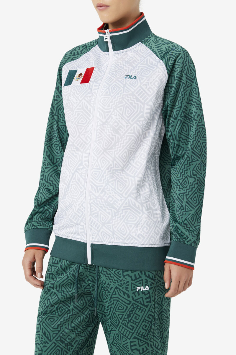 Fila Mexico Track Jacket White / Red | 6qQPhArxROG