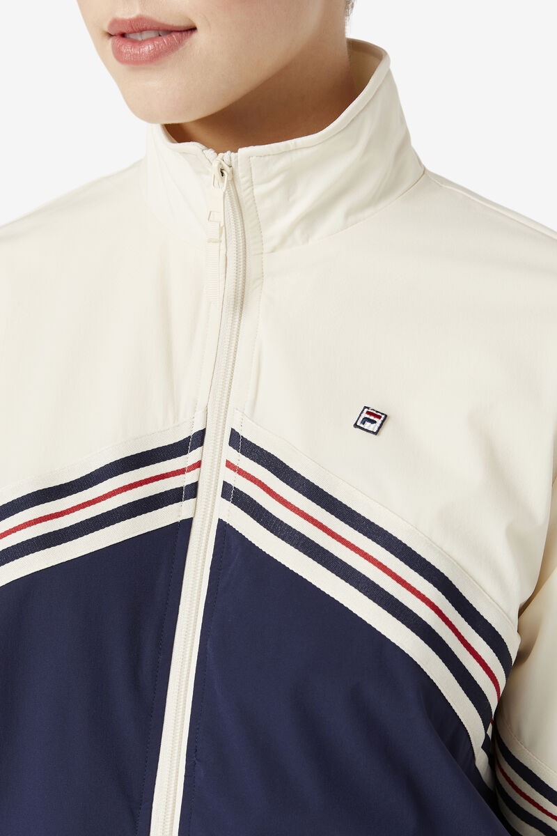 Fila Ornelia Track Jacket Navy / White | X67S1TtzjsF