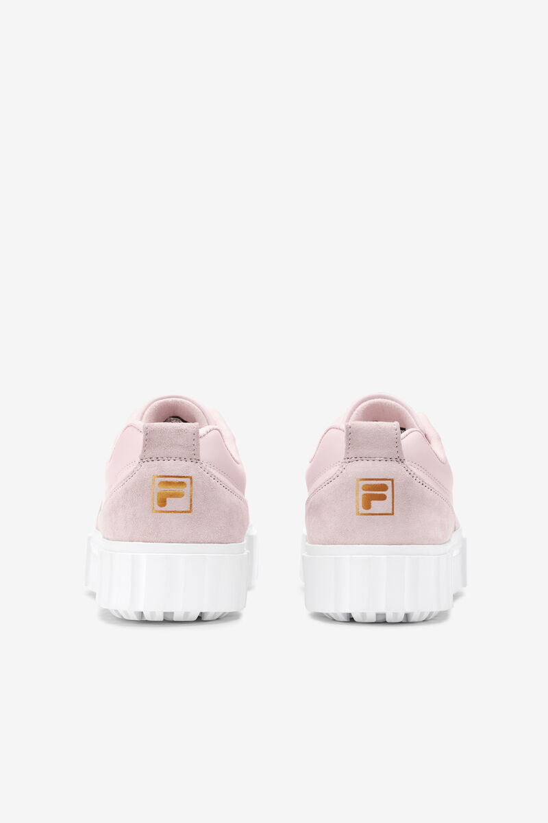 Fila Sandblast Low Pink / White / Metal Gold | h5WonaPEnVg
