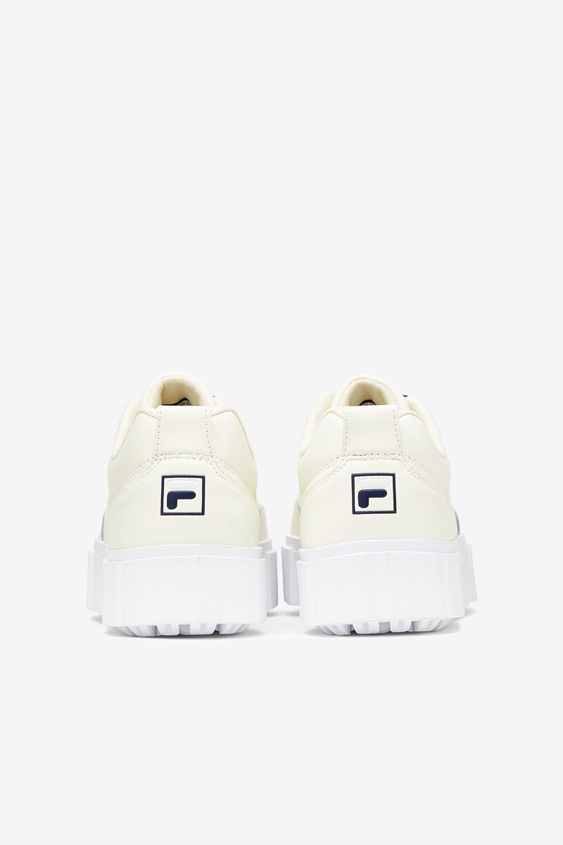 Fila Sandblast Low Satin Lace White / Navy / White | CjkoTyMRseO