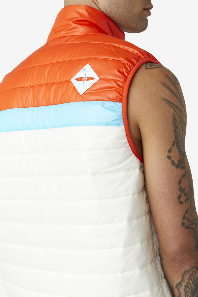 Fila Tri Vest Orange / Blue | d9ASpU66why